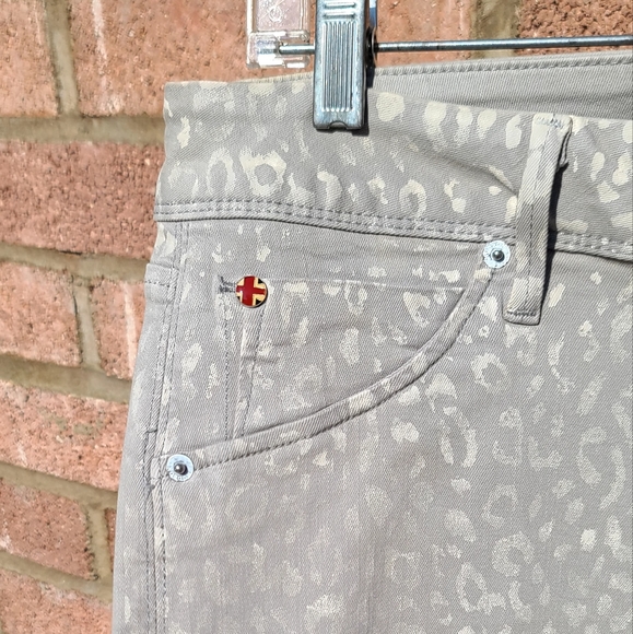 Hudson Kylie skinny crop grey leopard jeans - Picture 9 of 11